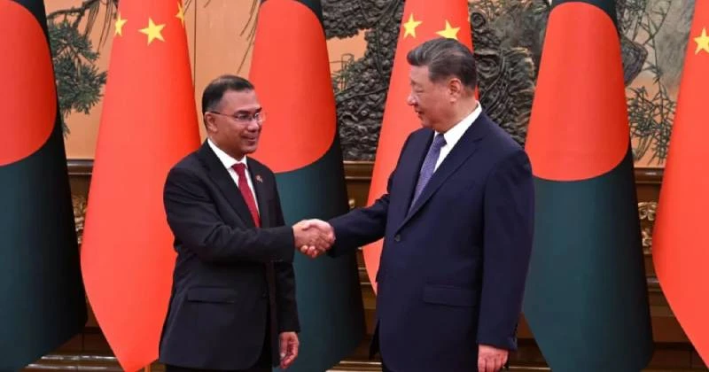 শি জিনপিংয়ের সঙ্গে প্রধানমন্ত্রী তারেক রহমানের বৈঠক