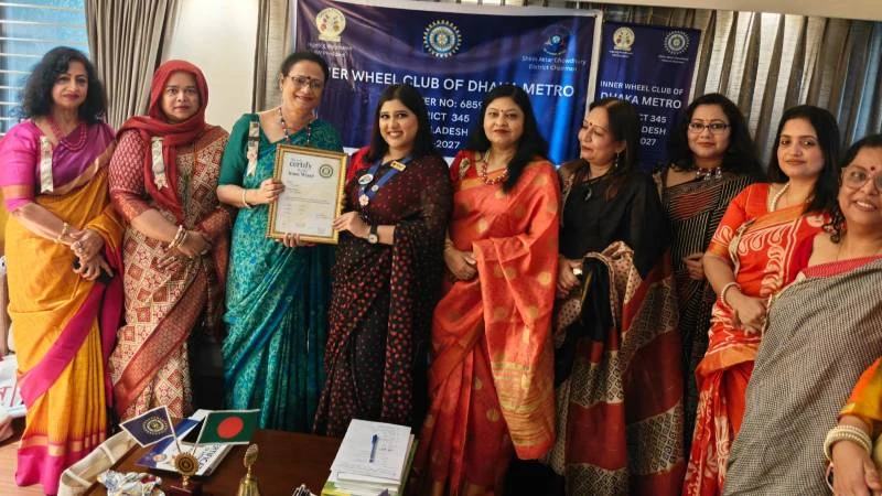 ইনার হুইল ক্লাব অব ঢাকা মেট্রোর নতুন নির্বাহী কমিটির আনুষ্ঠানিক যাত্রা