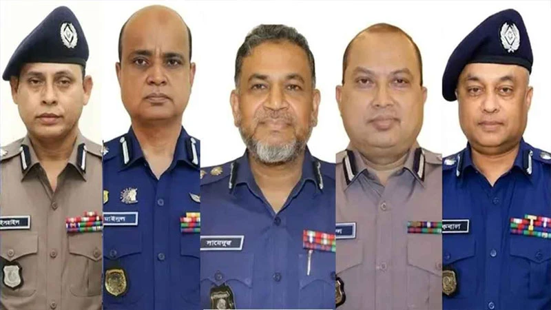 পদোন্নতি পেয়ে অতিরিক্ত আইজিপি হলেন ৫ ডিআইজি