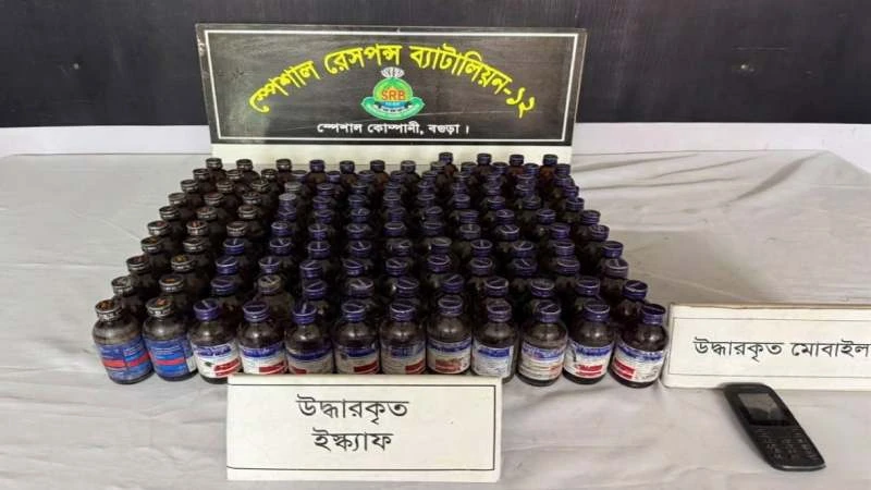 বগুড়ায় পৃথক অভিযানে ইস্কাফ-ফেয়ারডিলসহ দুই মাদক ব্যবসায়ী আটক