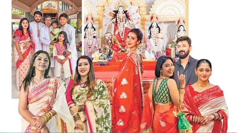 কেমন কাটছে তারকাদের পূজা
