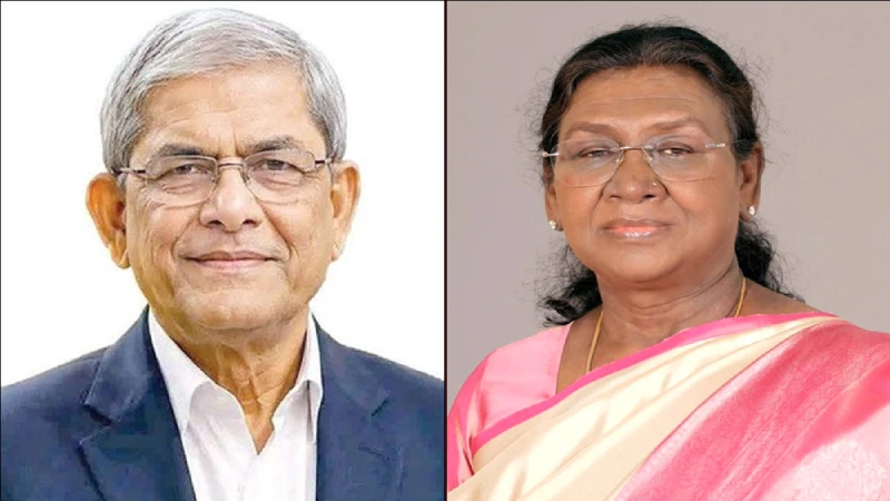 নতুন রাষ্ট্রপতি মির্জা ফখরুলকে ভারতের রাষ্ট্রপতির শুভেচ্ছা