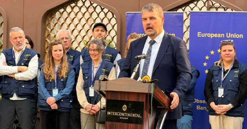 বিশ্বাসযোগ্য ও অংশগ্রহণমূলক নির্বাচন প্রত্যক্ষ করার প্রত্যাশা ইইউ পর্যবেক্ষক প্রধানের