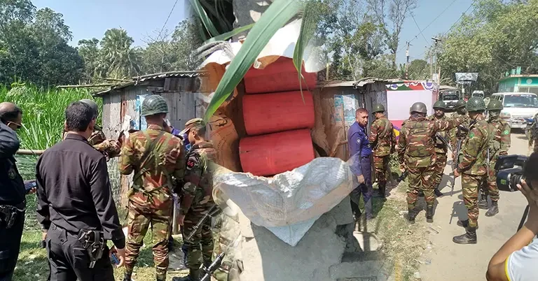 কুষ্টিয়ায় ভোটকেন্দ্রের পাশ থেকে ১০টি ককটেল সদৃশ বস্তু উদ্ধার