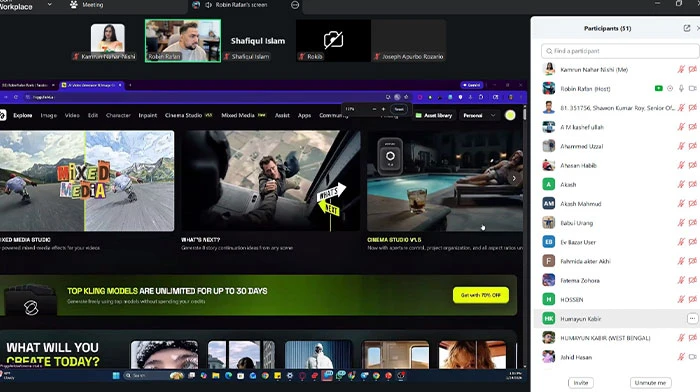 এক্সিলেন্স একাডেমিতে রবিন রাফানের ‘এআই মাস্টারক্লাস’ অনুষ্ঠিত