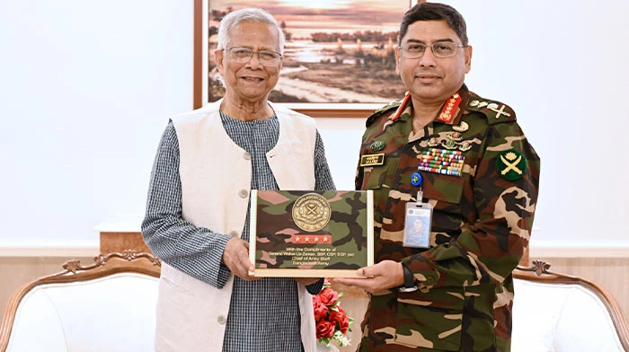 প্রধান উপদেষ্টার সঙ্গে সেনাপ্রধানের সাক্ষাৎ