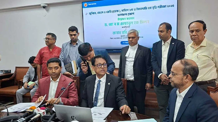 জুনিয়র বৃত্তি পরীক্ষার ফলাফল প্রকাশ