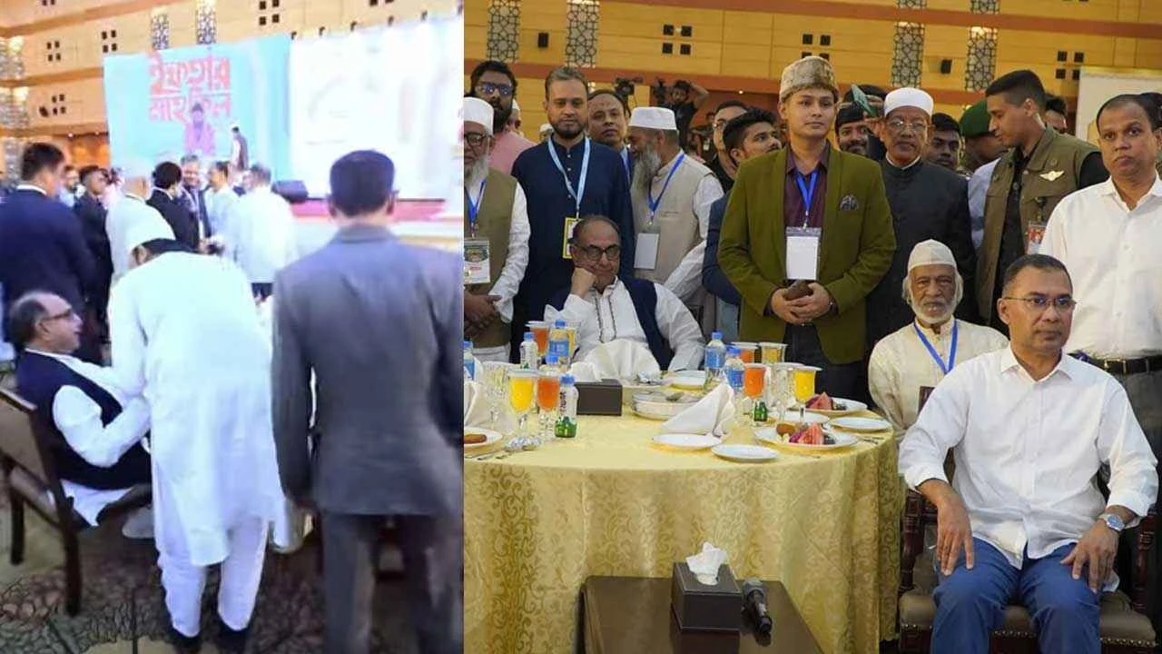 ইফতার মাহফিলেও মির্জা আব্বাসের সঙ্গে নাসীরুদ্দীন পাটওয়ারীর দুষ্টুমি!