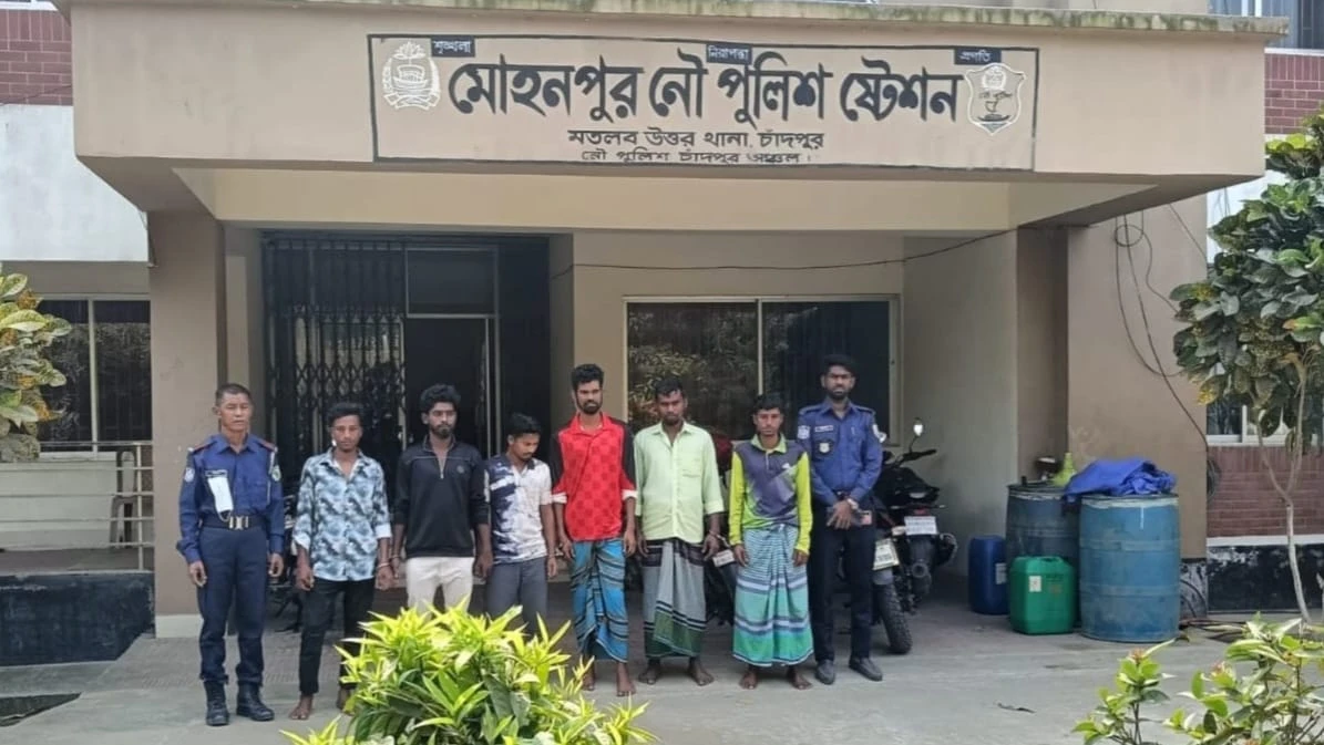 মতলব উত্তরে জাটকা রক্ষায় ৬ জেলে আটক ও ৯০ হাজার মিটার কারেন্ট জাল জব্দ