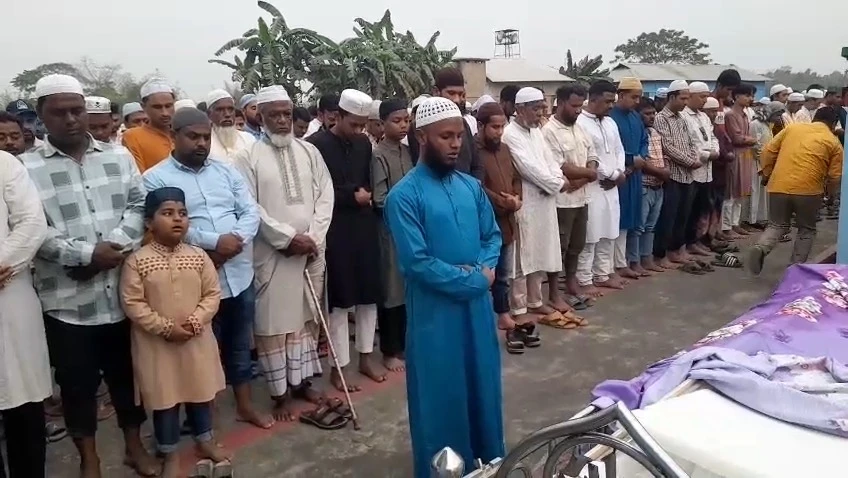 দুবাইয়ে মিসাইল হামলায় নিহত প্রবাসী সালেহ আহমেদের শেষ বিদায়