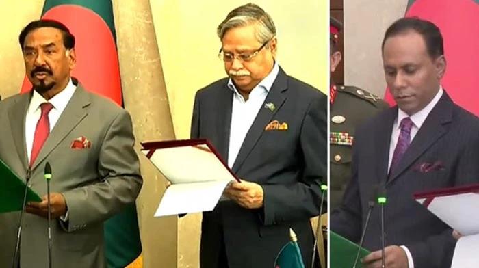 স্পিকার হাফিজ উদ্দিন ও ডেপুটি স্পিকার কায়সার কামালকে শপথ পড়ালেন রাষ্ট্রপতি