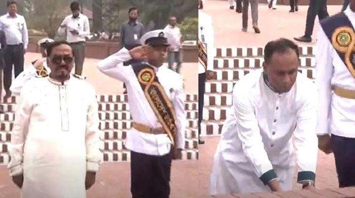 স্মৃতিসৌধে বীর শহীদদের স্মরণে স্পিকার ও ডেপুটি স্পিকারের শ্রদ্ধা