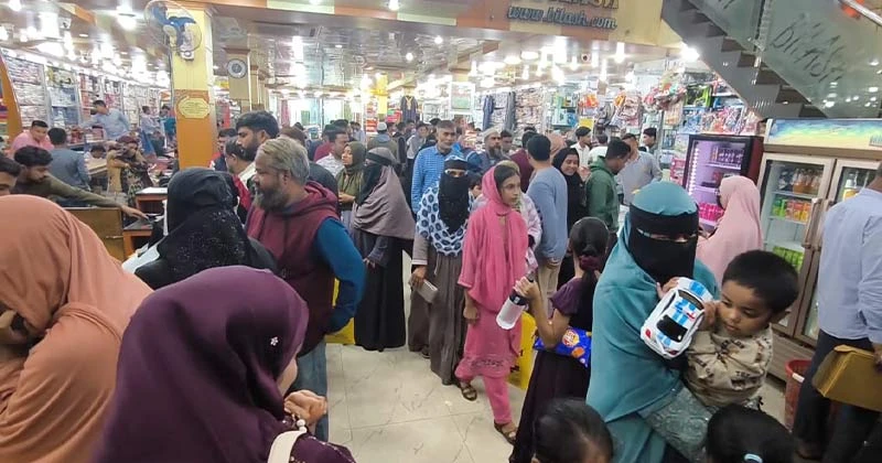 মধ্যপ্রাচ্যের যুদ্ধের প্রভাবে মৌলভীবাজারে বাজারে জমে ওঠেনি ঈদের কেনাকাটা