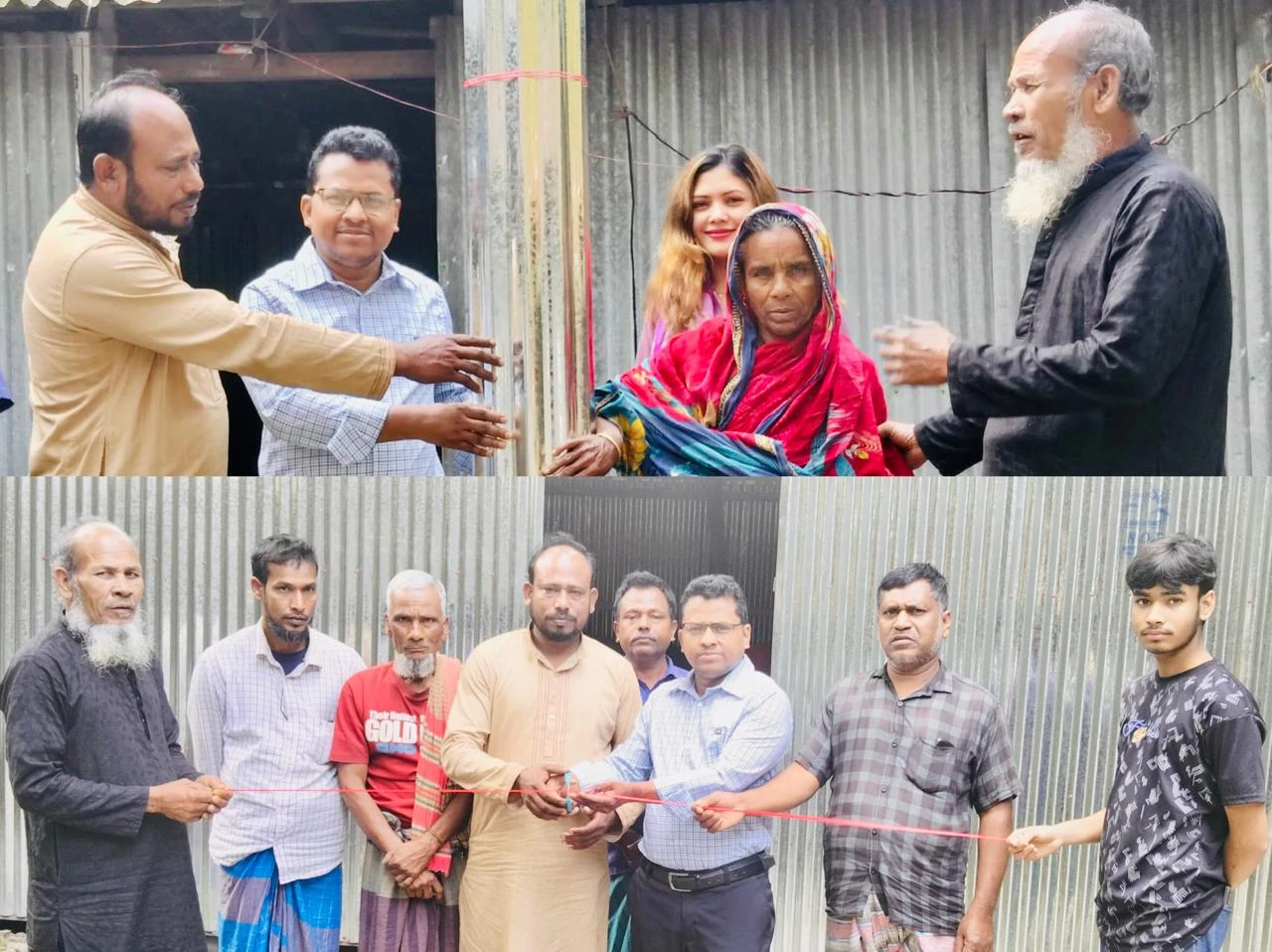 পথশিশু ফাউন্ডেশনের উদ্যোগে গাইবান্ধায় অসহায় দুই পরিবারের ঘর নির্মাণ ও সংস্কার