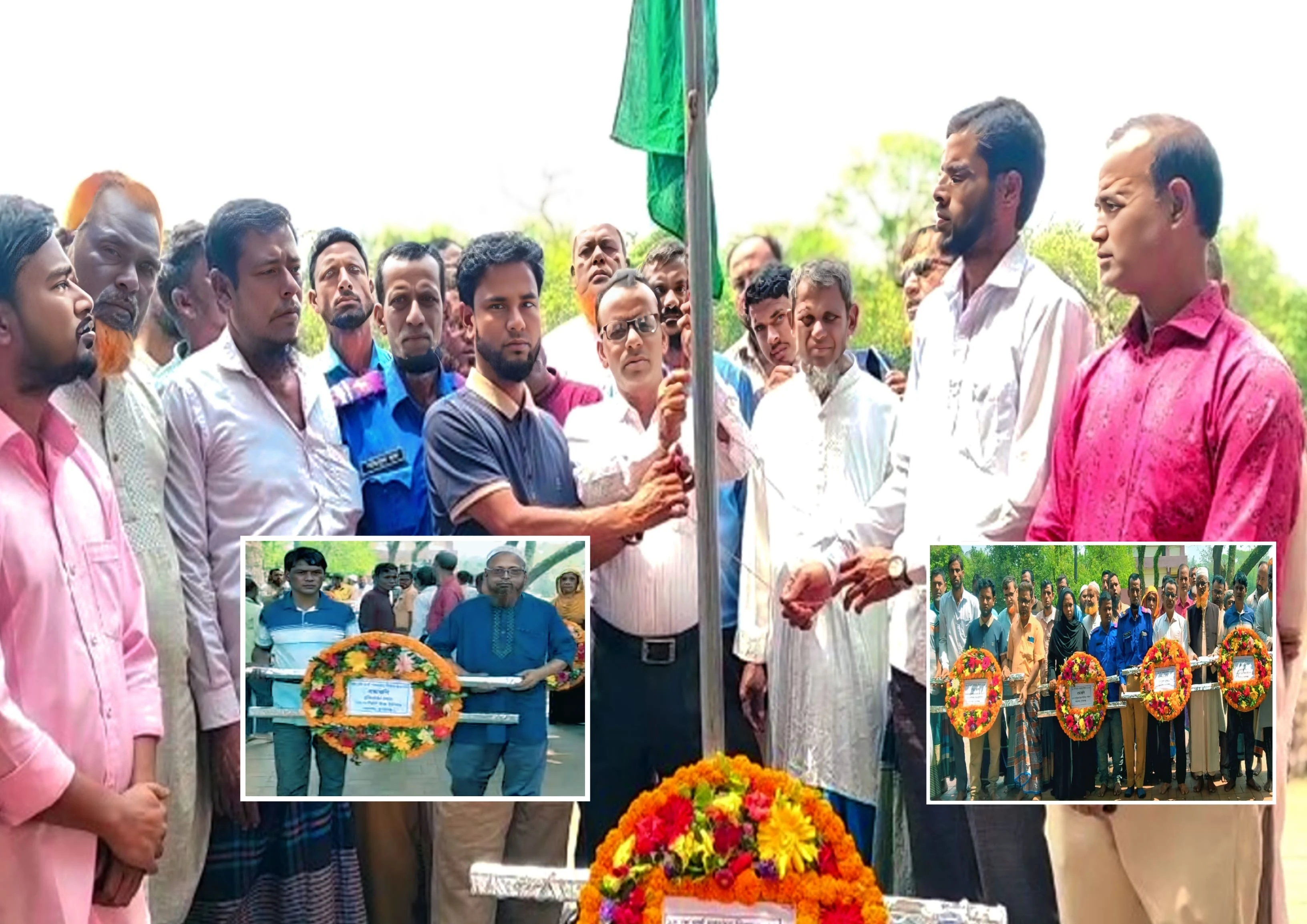 মধ্যনগরে মহিষখলা স্মৃতিসৌধে ২৫ মার্চ গণহত্যা দিবস পালিত