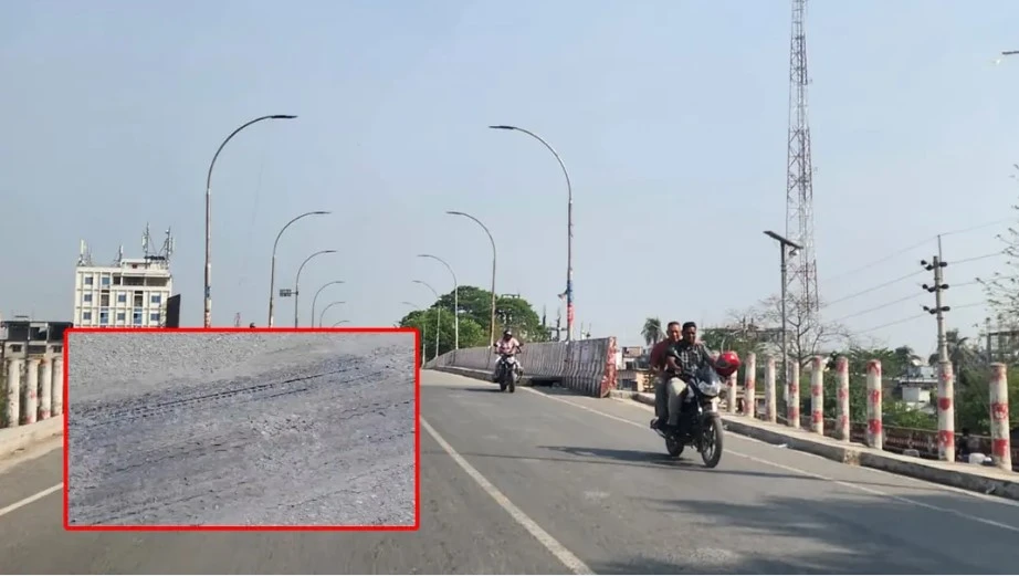 চুয়াডাঙ্গায় তাপমাত্রা ৩৮.৫ ডিগ্রি, গলে যাচ্ছে রাস্তার পিচ