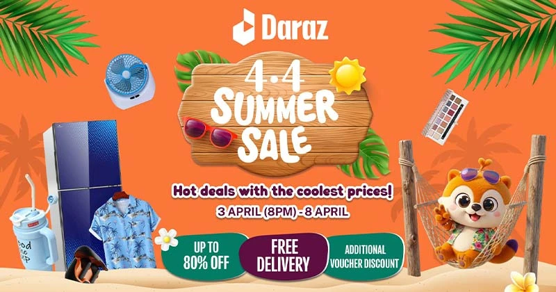 দারাজ ৪.৪ সামার সেল: সিজনের সেরা ডিল নিয়ে আসছে দারুণ সব অফার