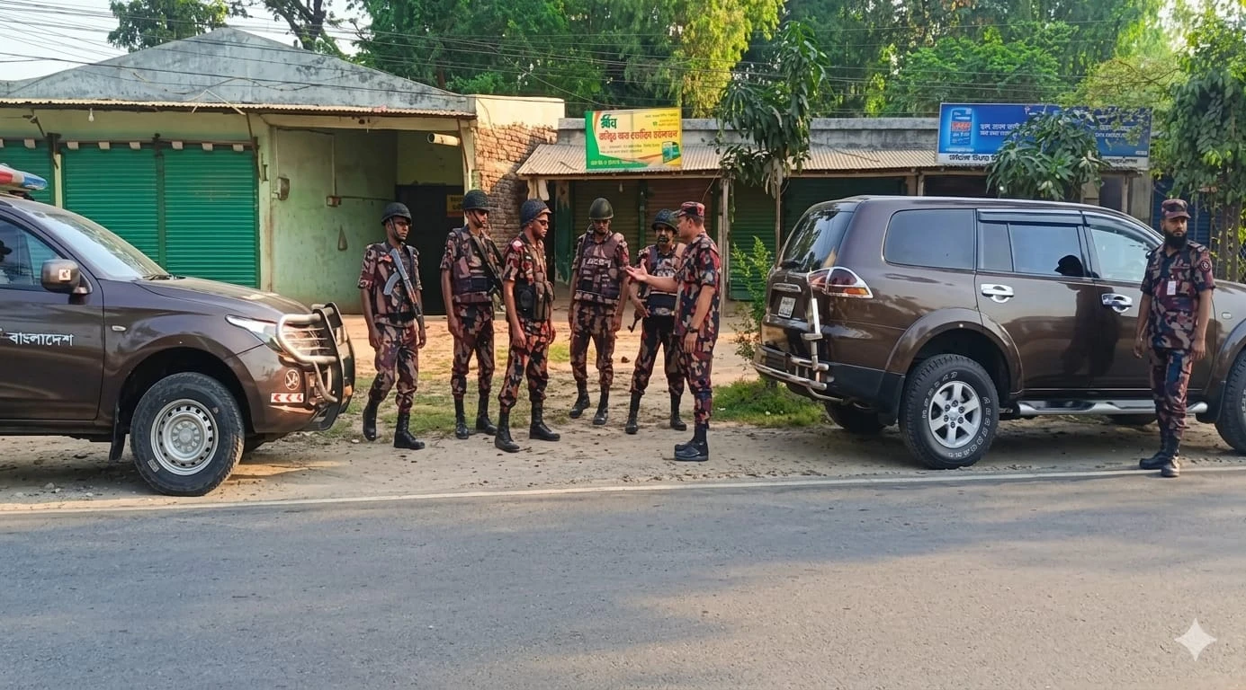 বগুড়া-৬ উপনির্বাচন: আইনশৃঙ্খলায় মাঠে ৮ প্লাটুন বিজিবি