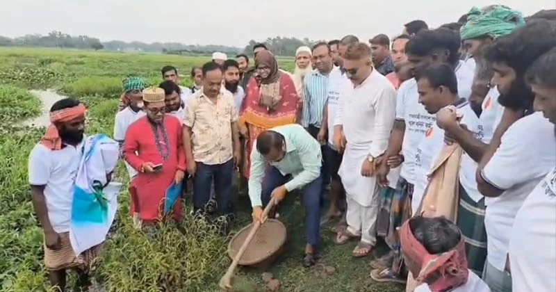 আখাউড়ায় খাল পুনঃখনন কর্মসূচির উদ্বোধন