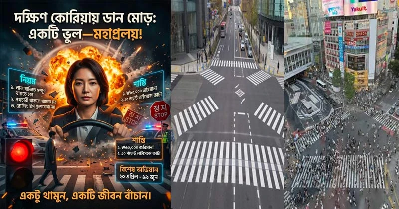 দক্ষিণ কোরিয়ায় ডানদিকে মোড় নিয়ে কঠোর অভিযান শুরু