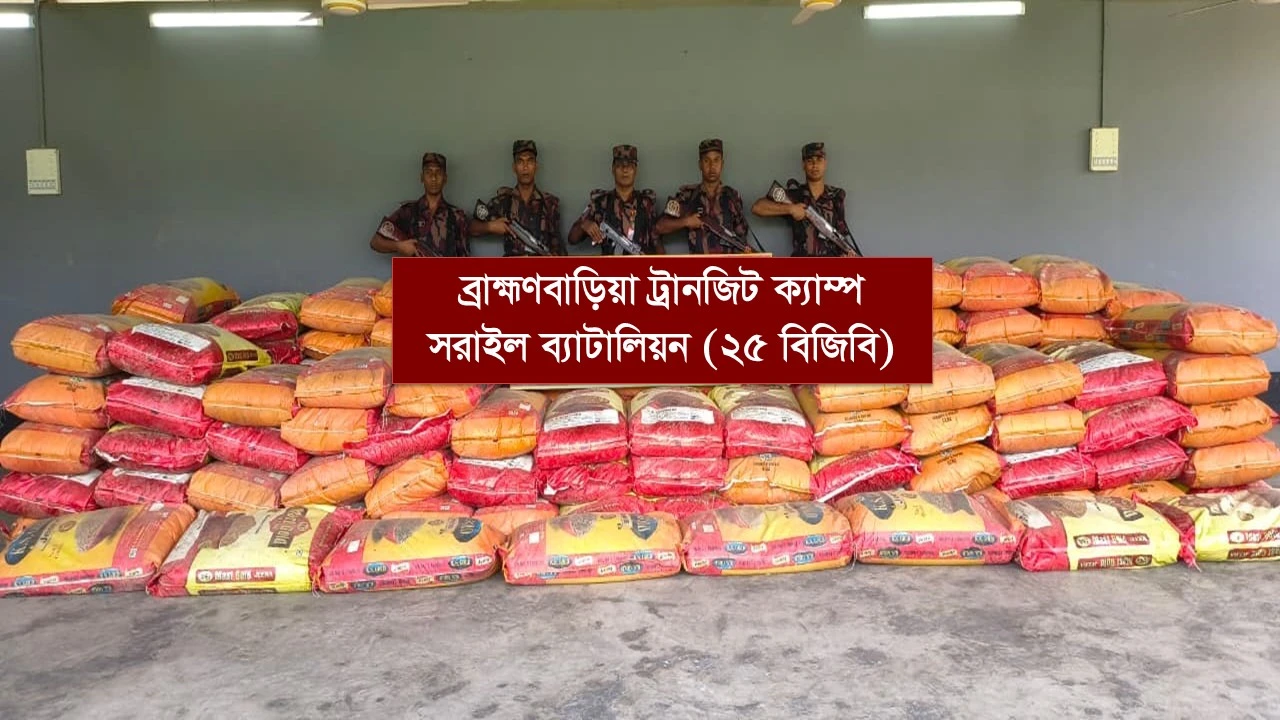 বিজয়নগরে ৮৮ লাখ টাকার ভারতীয় চোরাচালান পণ্য জব্দ