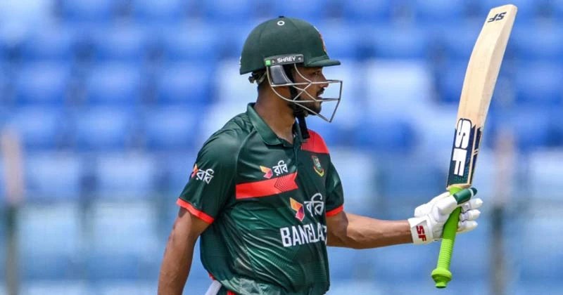 সেঞ্চুরি করেই মাঠ ছাড়লেন শান্ত