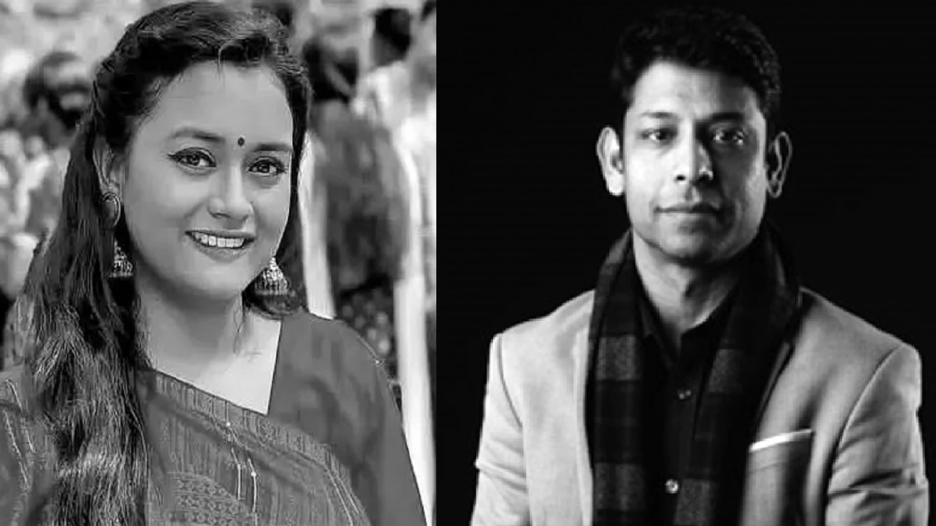 ঢাবির থিয়েটার অ্যান্ড পারফরম্যান্স স্টাডিজ বিভাগের ছাত্রী মাহজাবিন মিমো ও সহযোগী অধ্যাপক সুদীপ চক্রবর্তী।