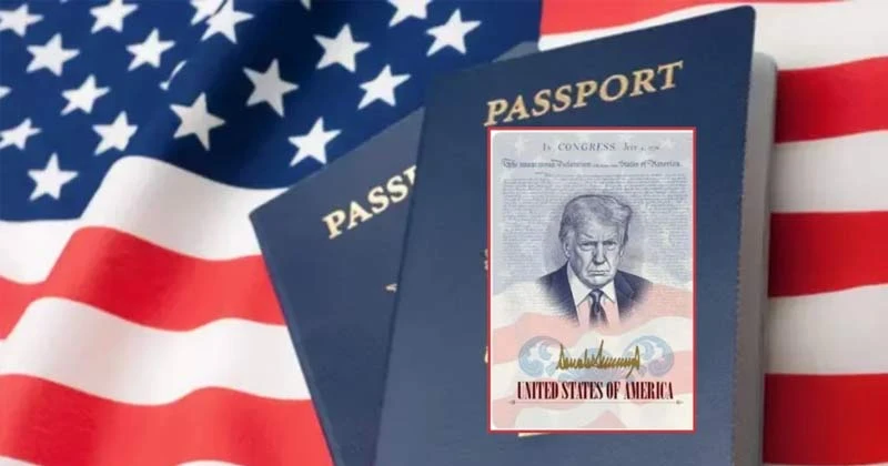 মার্কিন পাসপোর্টে ট্রাম্প নিজের ছবি বসাচ্ছেন