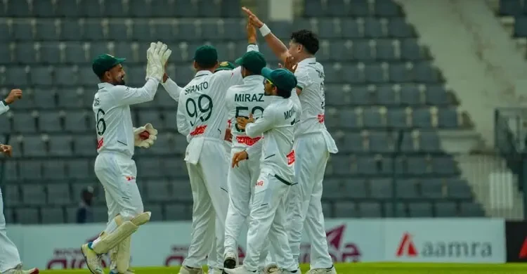 ২৩২ রানে অলআউট পাকিস্তান, ৪৬ রানের লিড পেলো বাংলাদেশ