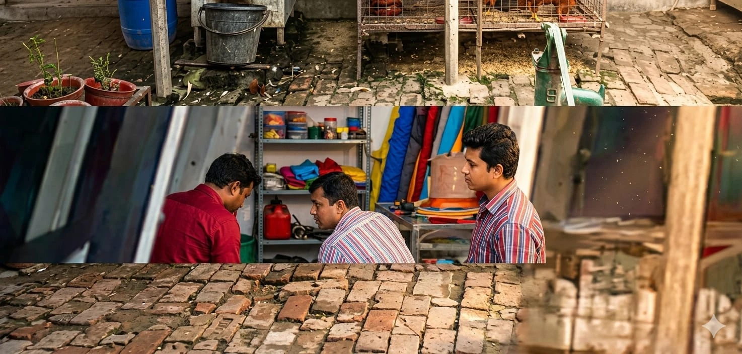 বগুড়ায় জীবিত মুরগির সঙ্গে মরা মুরগি বিক্রি, অভিযোগ স্বীকার ব্যবসায়ীদের