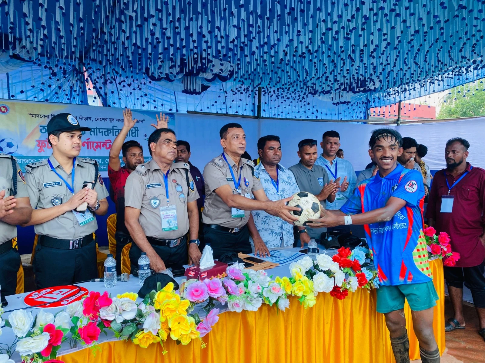 মৌলভীবাজারে শুরু হলো মাদকবিরোধী প্রীতি ফুটবল ম্যাচ