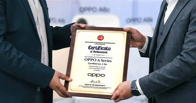 অপো এ সিরিজকে বুয়েটের স্বীকৃতি