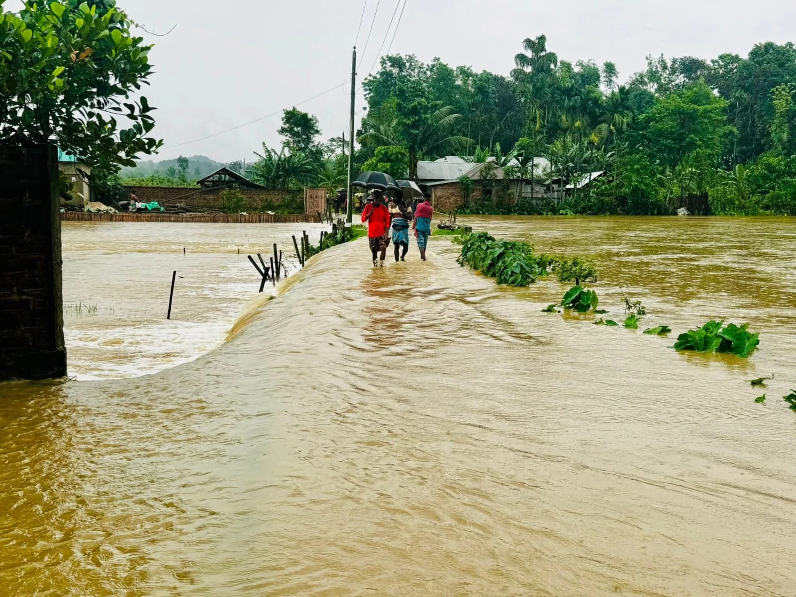 পাহাড়ি ঢলে কমলগঞ্জের দুই গ্রাম প্লাবিত